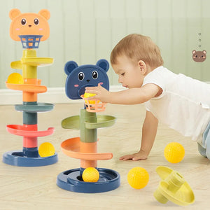 Montessori Toys Baby 0 12 24 36 Months Track Rolling Ball Push Pop Sliding Ball Early Education Toys Games Children Sensory Toy Baby Bubble Store 
