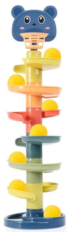 Montessori Toys Baby 0 12 24 36 Months Track Rolling Ball Push Pop Sliding Ball Early Education Toys Games Children Sensory Toy Baby Bubble Store 7 layers 