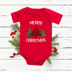 My 1st Christmas Deer Tree Print Baby Red Romper Cotton Short Sleeve Newborn Boys Girls Infant Bodysuits Xmas Clothes Party Gift 0 Baby Bubble Store RU91-A003RD- 3M 