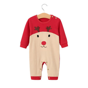 New Born Baby Romper Christmas Long Sleeve Baby Jumpsuit Santa Claus Baby Costume Winter Baby Hat Set Baby Boys Girl Clothes 0 Baby Bubble Store hyl 3M 