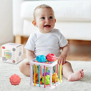 New Colorful Shape Blocks Sorting Game Baby Montessori Learning Educational Toys For Children Bebe Birth Inny 0 12 Months Gift Baby Bubble Store 
