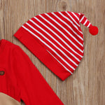 Newborn Baby Boys Girl Christmas Rompers Long Sleeve Deer Romper Jumpsuit+Hat 2Pcs set Sleepwear Party Costume Baby Clothes 0 Baby Bubble Store 