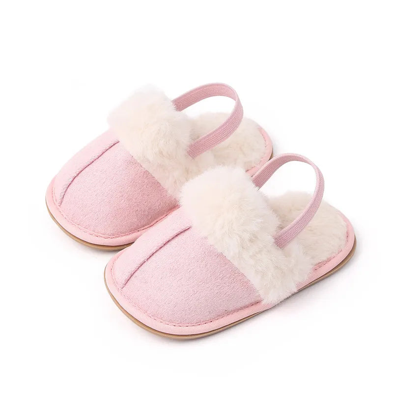 Newborn Baby Shoes Cute Baby Girls Shoes Rubber Hard Soled Antiskid Toddler Baby slipper Shoes First Walkers Zapatos De Bebes Baby Bubble Store Pink 0-6 Months 