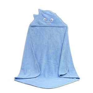 Newborn Fleece Hooded Bath Towel Newborn Fleece Hooded Bath Towel Baby Bubble Store Blue 
