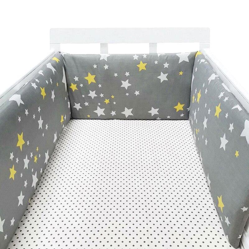 Baby Bed Bumper Cartoon Twist Crib Surround Soft Strip Spliced Bed