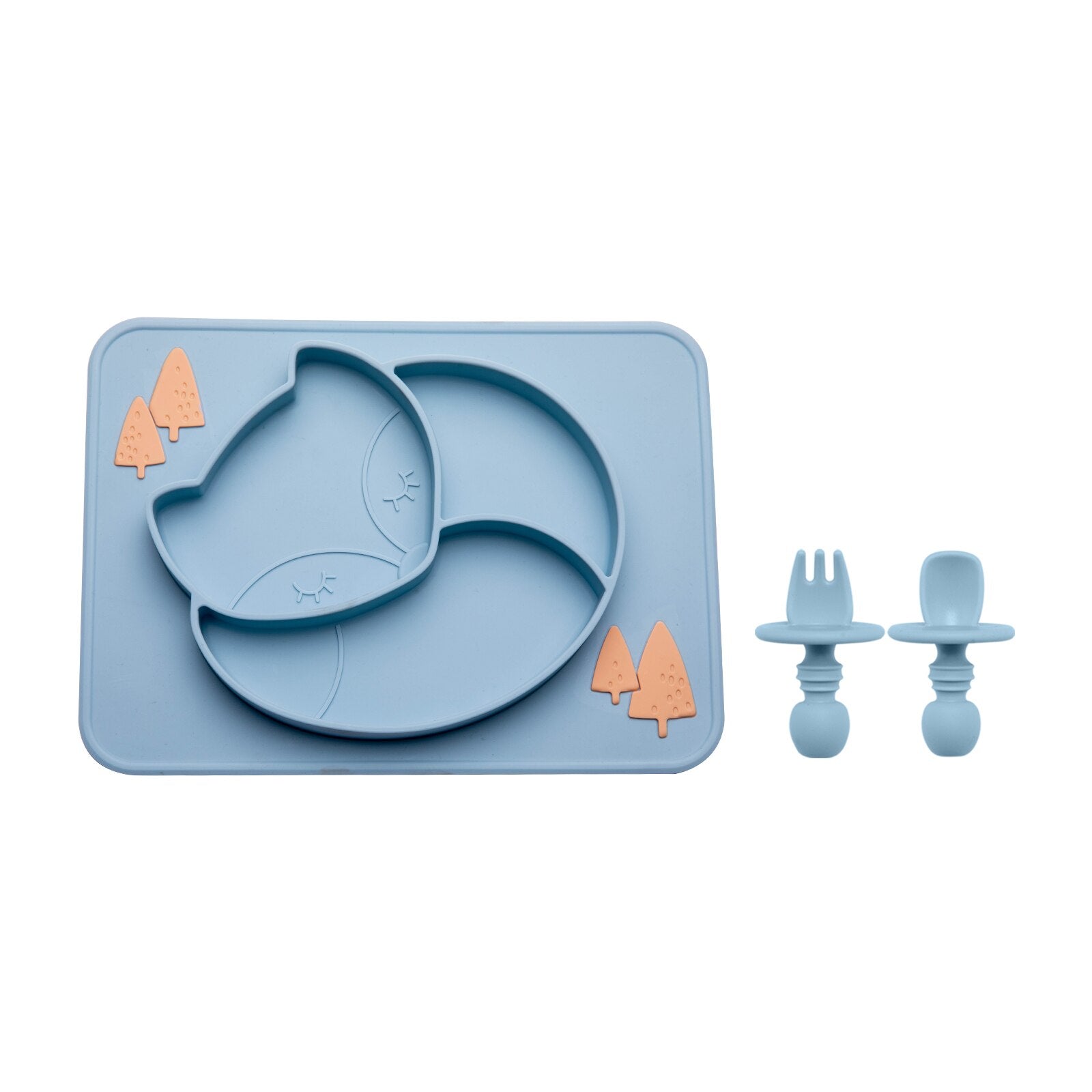 Silicone Baby Dining Plate Silicone Baby Dining Plate Baby Bubble Store Blue 