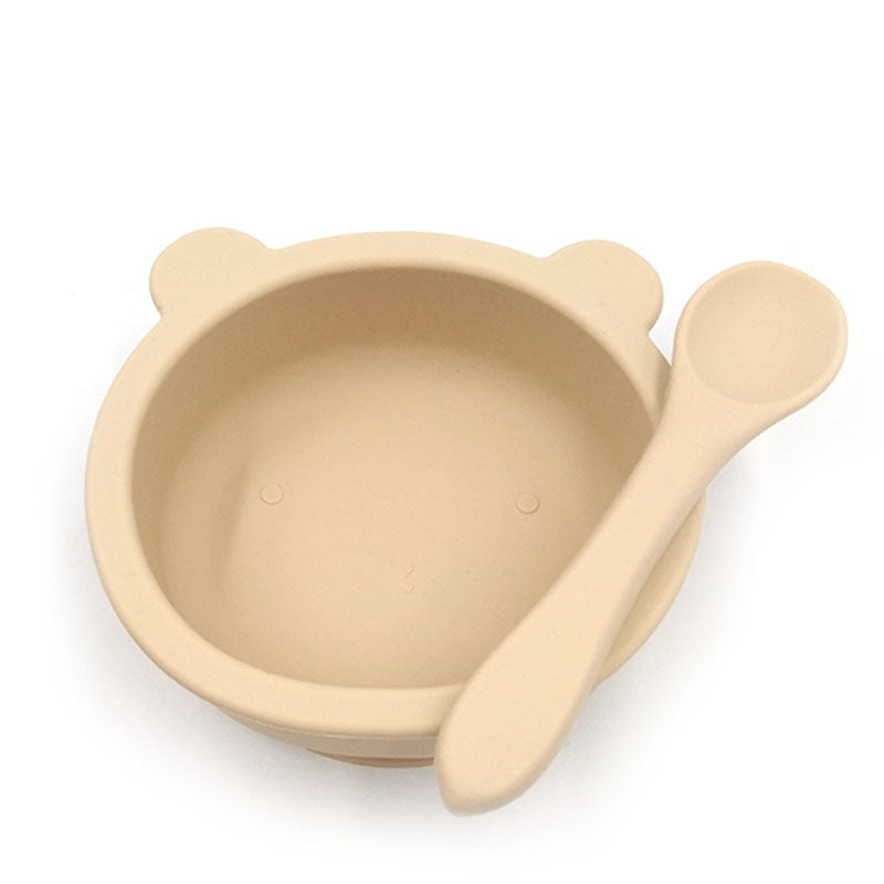 Silicone Feeding Bowl with Spoon – Poopiefuntv
