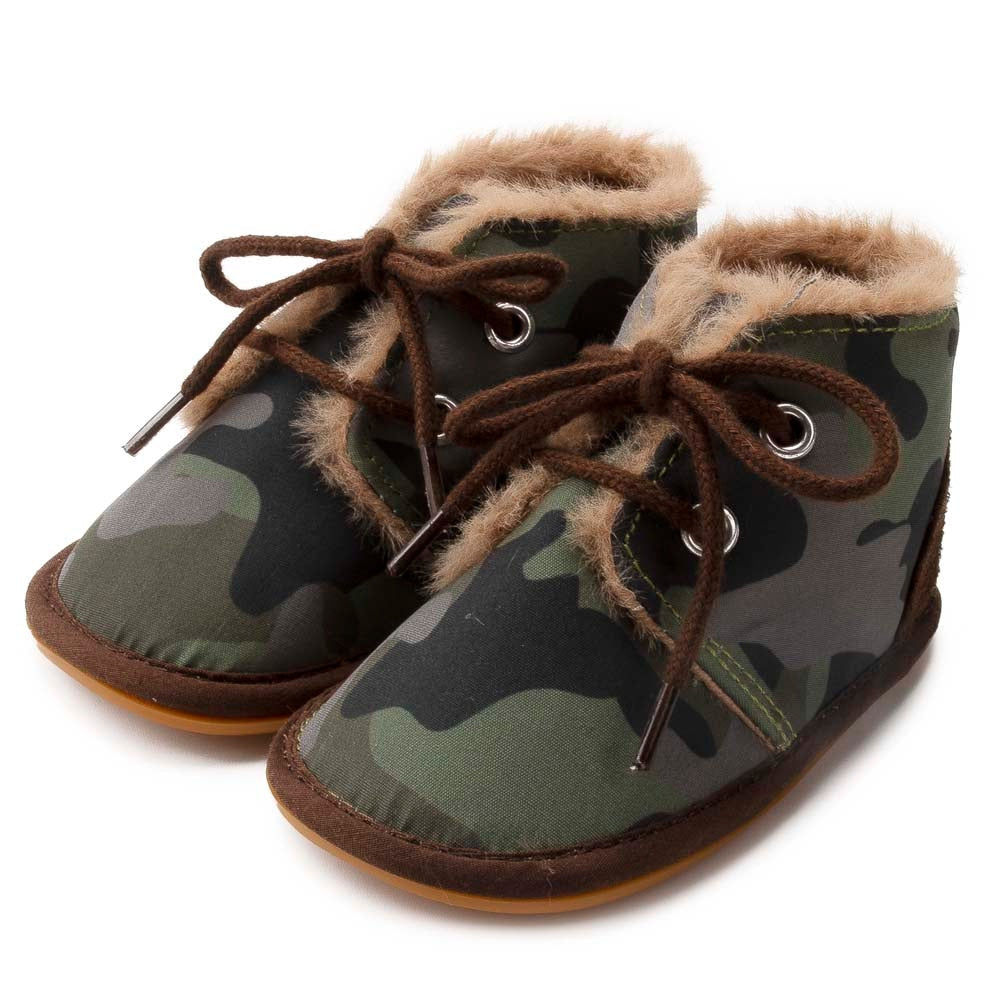 Snow Baby Winter Booties Snow Baby Winter Booties Baby Bubble Store Camouflage 7-12 Months 