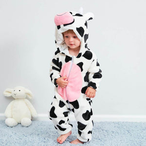 Soft Baby Animal Romper Soft Baby Animal Romper Baby Bubble Store cow 3M 