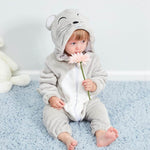 Soft Baby Animal Romper Soft Baby Animal Romper Baby Bubble Store grey mouse 3M 