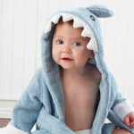 Soft Hooded Animal Baby Bathrobe Towels Baby Hooded Animal Bathrobe Baby Bubble Store Shark 