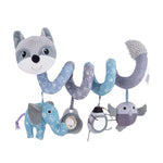 Sozzy Baby Stroller Spiral Rattle Toy Hanging Mobile Bed Bell Activity Car Seat Plush Fox for Newborn 0 12 Comfort Crib Pram 0 Baby Bubble Store Gray Fox Crib Toy China Animal