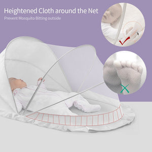 Sunveno Baby Mosquito Net Cover Foldable Mosquito Net For Baby Crib Newborn Room Bedding Set - High Quality,0-6 years 0 Baby Bubble Store 
