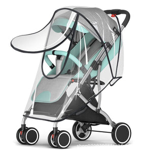 Universal Stroller Rain Cover Baby Car Weather Wind Sun Shield Transparent Breathable Trolley Umbrella Raincoat Accessories 0 Baby Bubble Store Zipper EVA raincover 