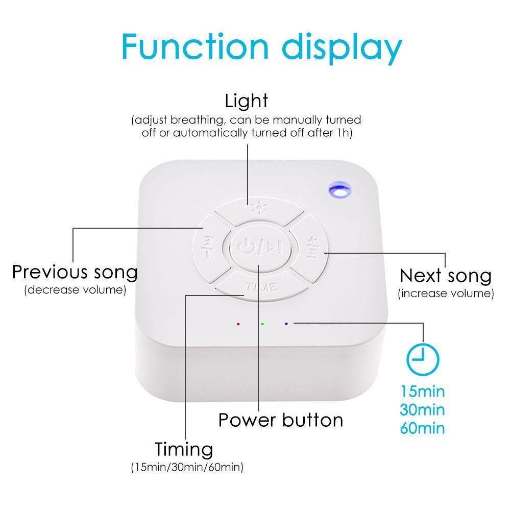 USB Rechargeable White Sound Machine USB Rechargeable Sound Machine Baby Bubble Store 
