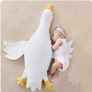 White Goose Stuffed Baby Pillow White Goose Stuffed Baby Pillow Baby Bubble Store 