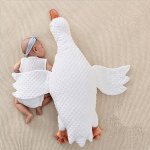 White Goose Stuffed Baby Pillow White Goose Stuffed Baby Pillow Baby Bubble Store 